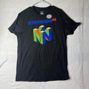 NINTENDO 64 N64 LOGO GRAPHIC TEE T-SHIRT BRAND NEW MENS L VIDEO GAME